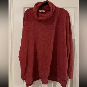 Zenana Women’s Red Comfy Sweatshirt Size Medium